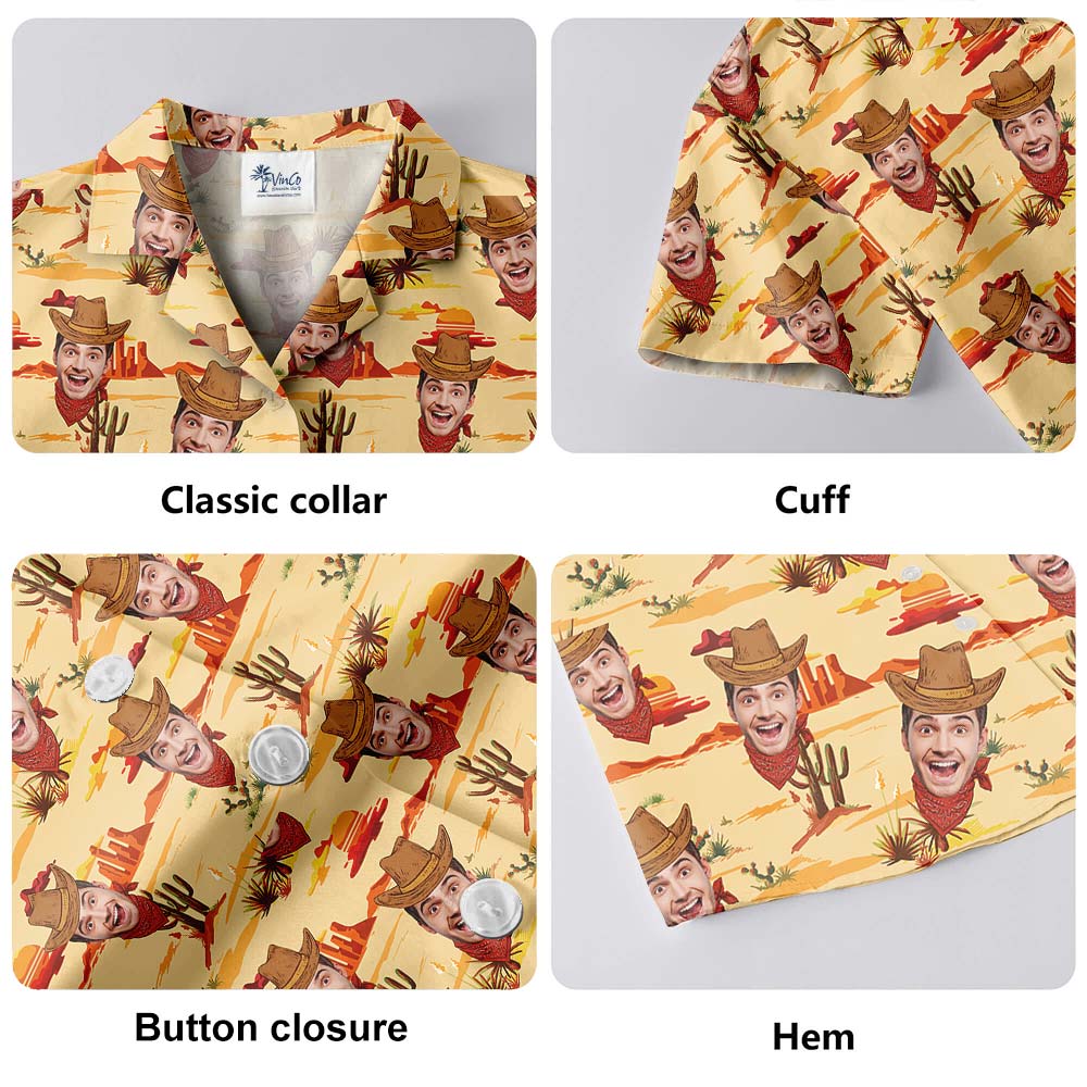 Western Cowboy Custom Hawaiian Shirts Men