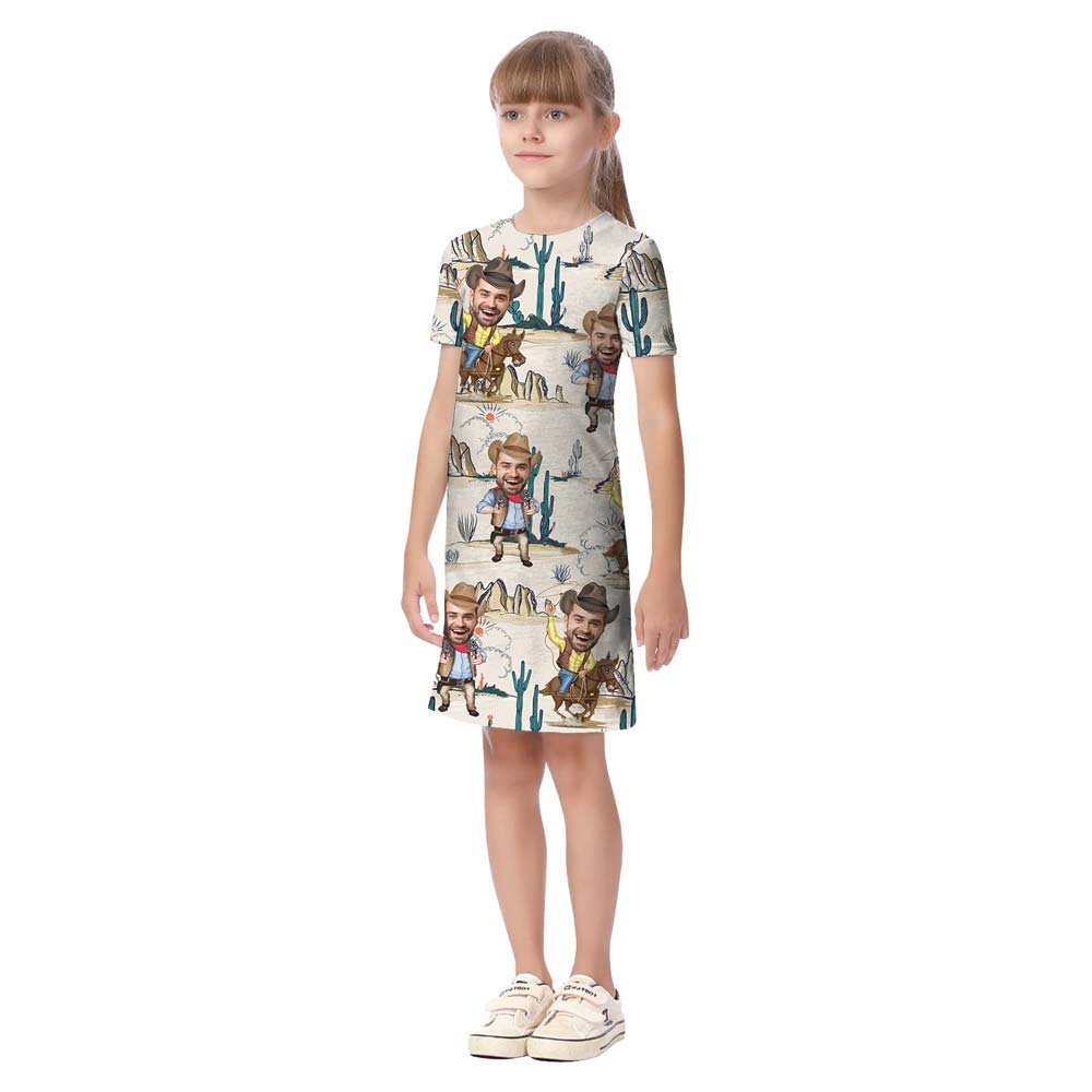Cowboy Custom Face Matching Family Hawaiian Shirt