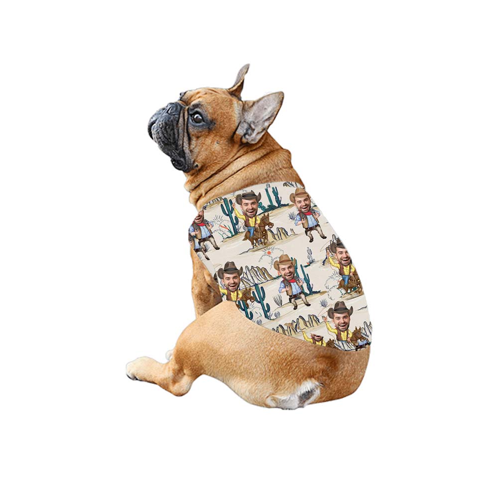 Cowboy Custom Face Matching Family Hawaiian Shirt