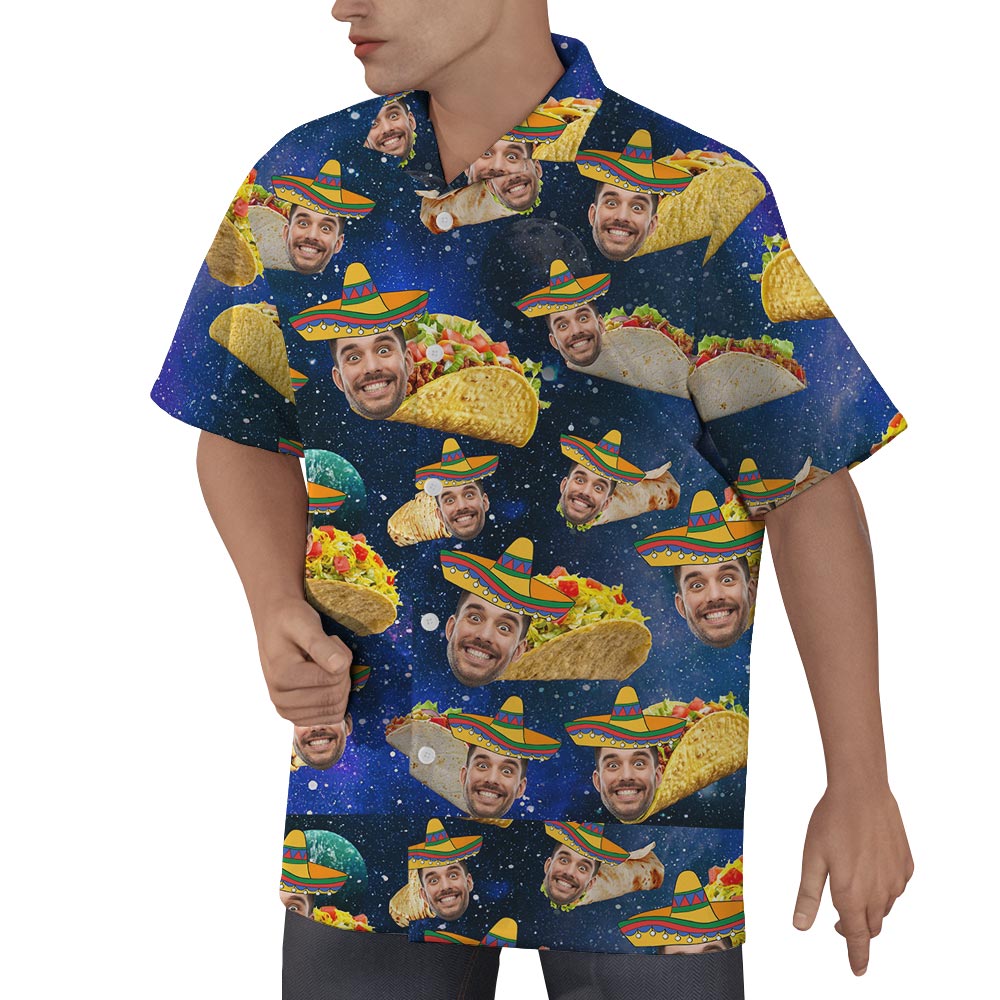 Taco Custom Face Hawaiian Shirts Men