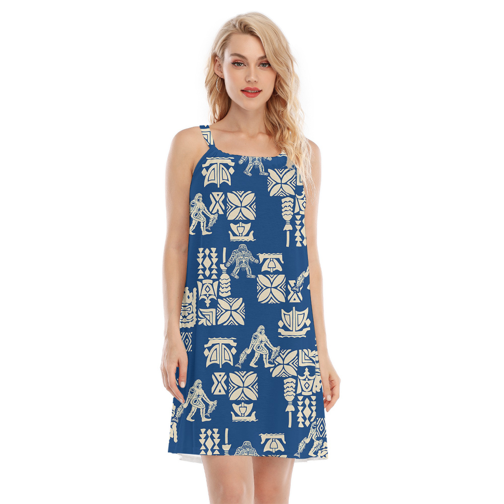 Navy Vintage Sasquatch Aloha Cami Dress - variant image 1