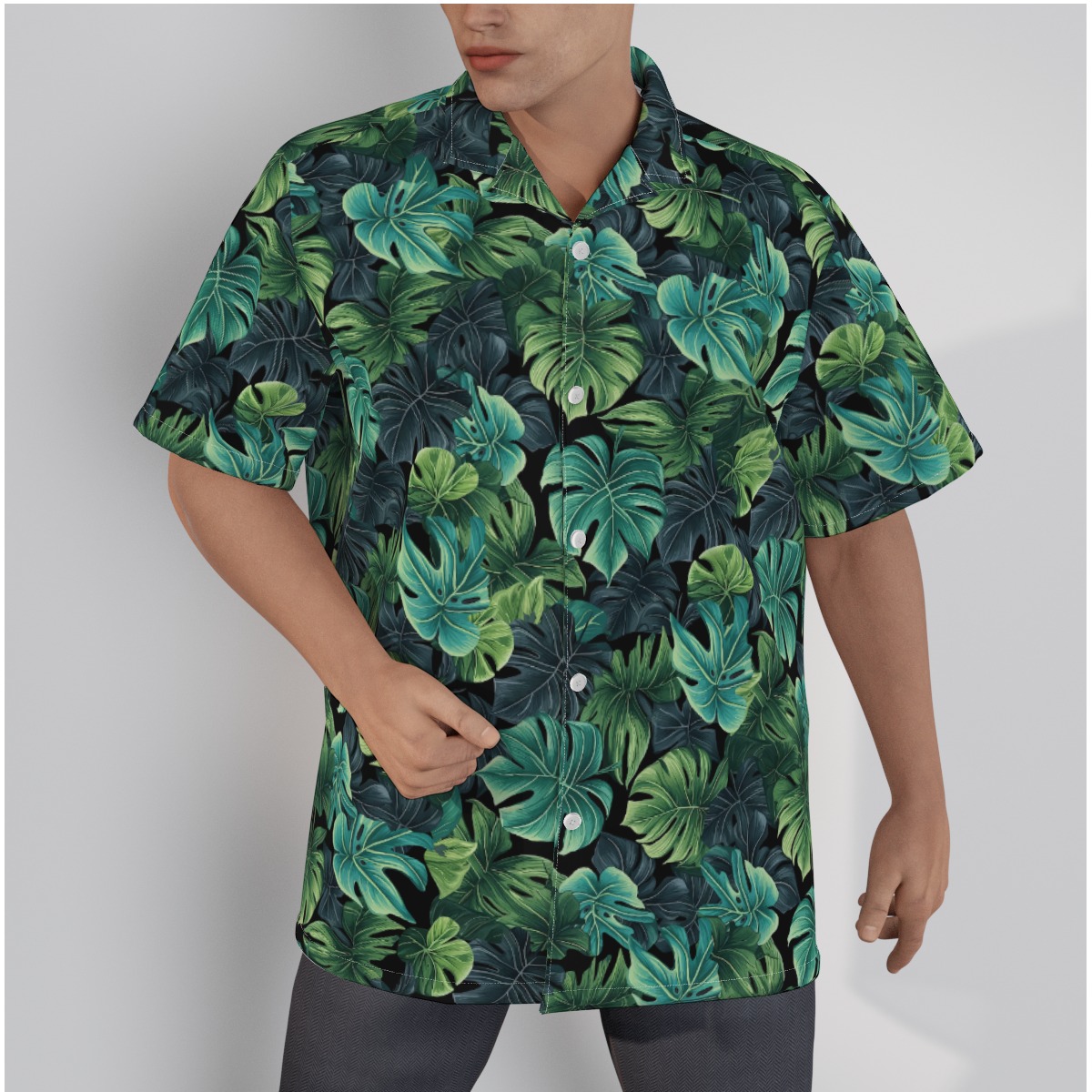 Funny Custom Family Name Bigfoot Camping Tropical Hawaiian Shirt - variant image 1