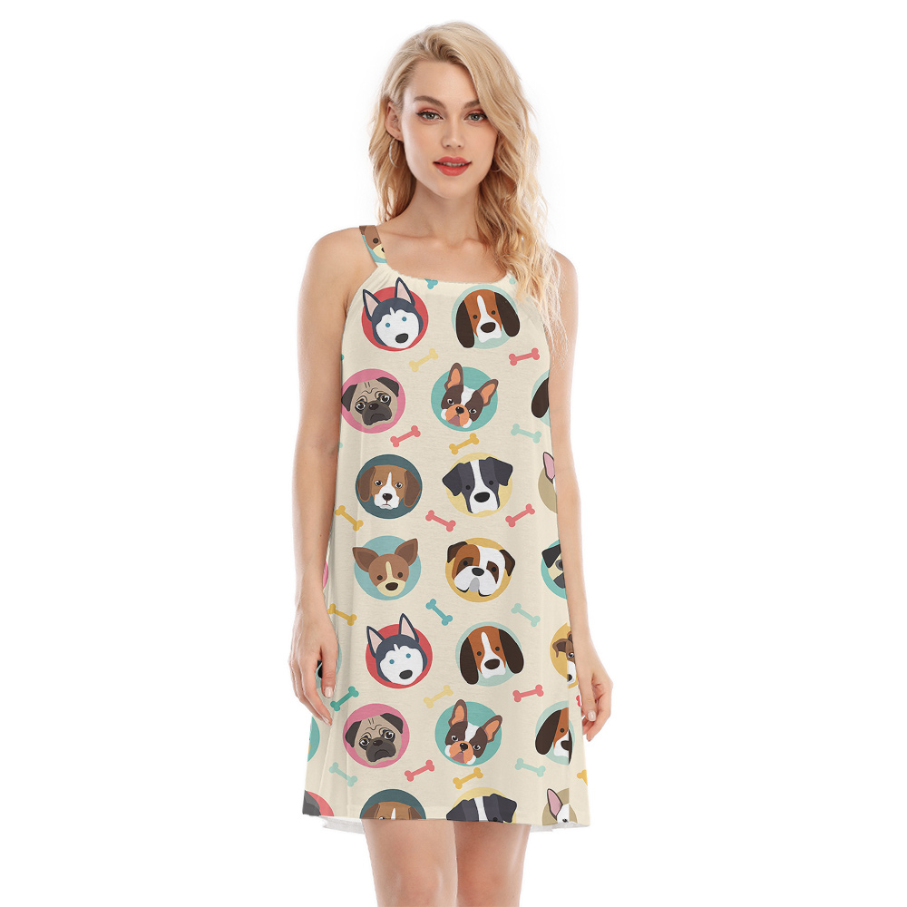 Island Paws Party Hawaiian Cami Dress for Dog Lovers - variant image 1