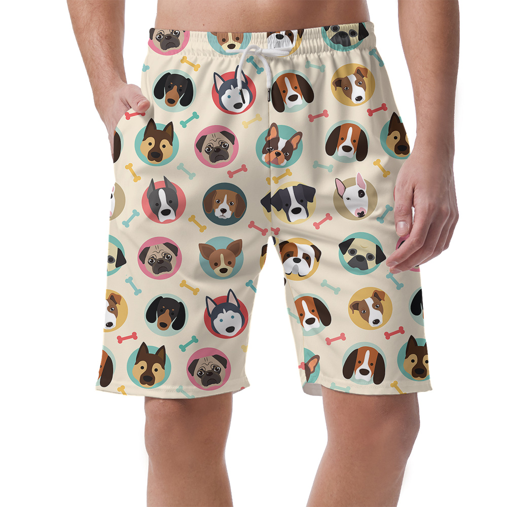 Sandy Paws Summer Hawaiian Men Short for Dog Lovers - variant image 1