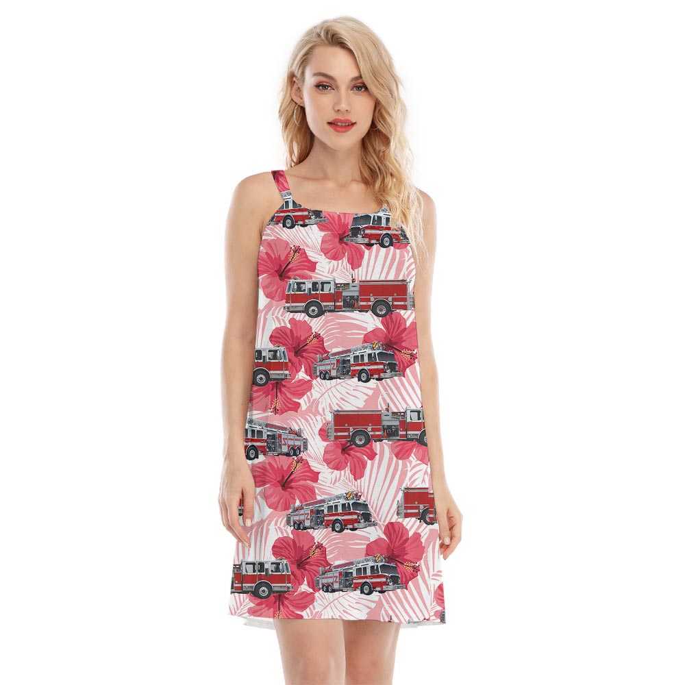Summer Hibiscus Hawaiian Cami Dress - variant image 1