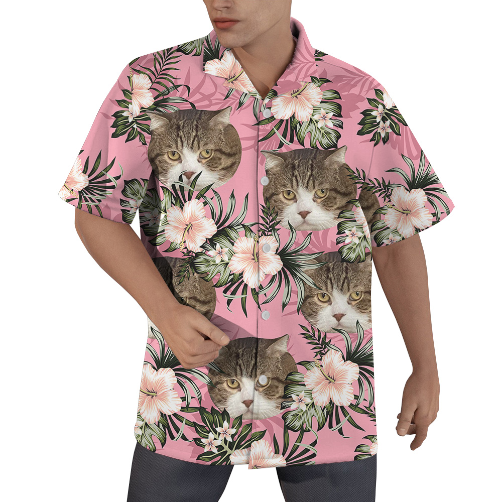 Aloha-meow Custom Pet Hawaiian Shirt for Men - variant image 1
