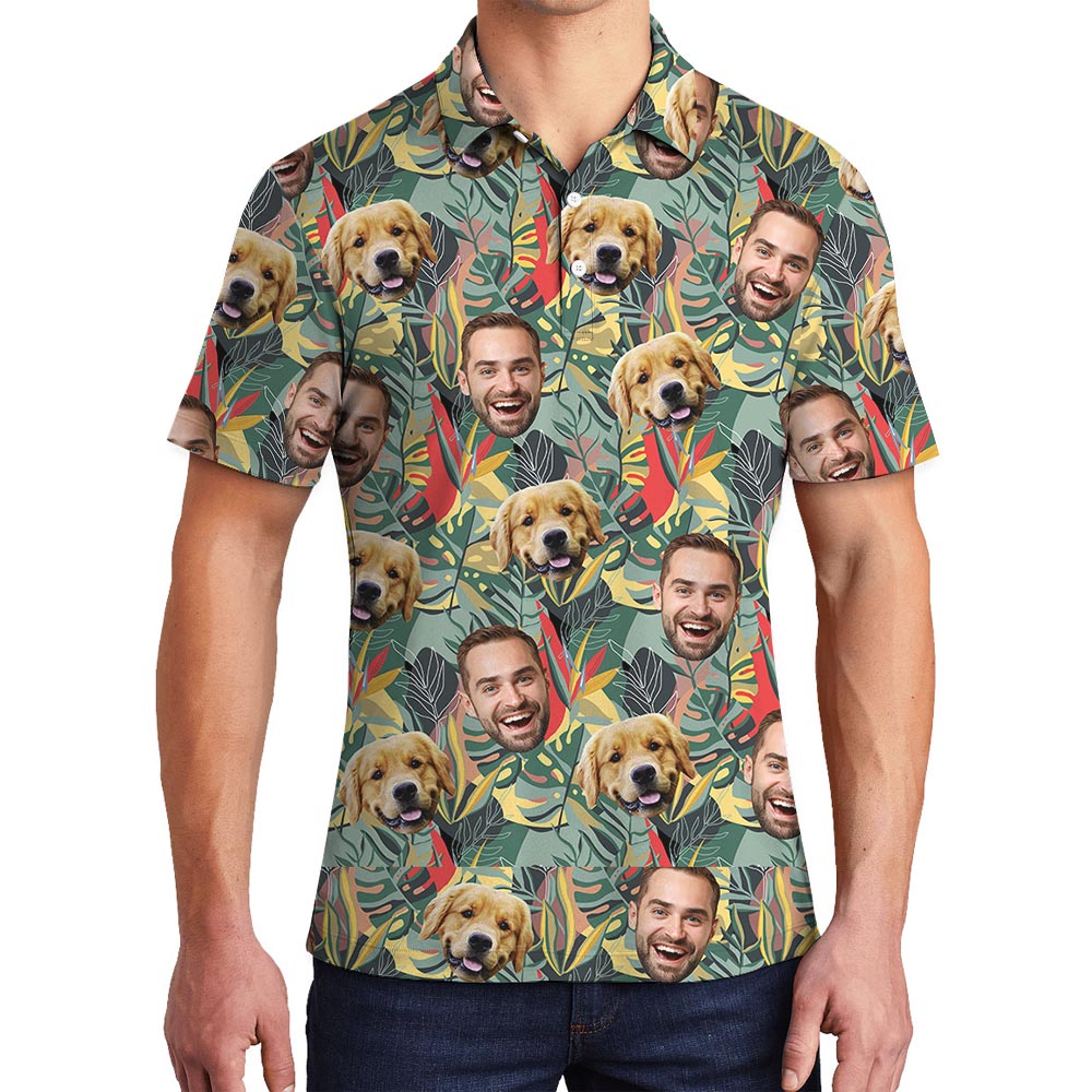 Custom Hawaiian Tropical Polo Men With Multiple Faces - variant image 1
