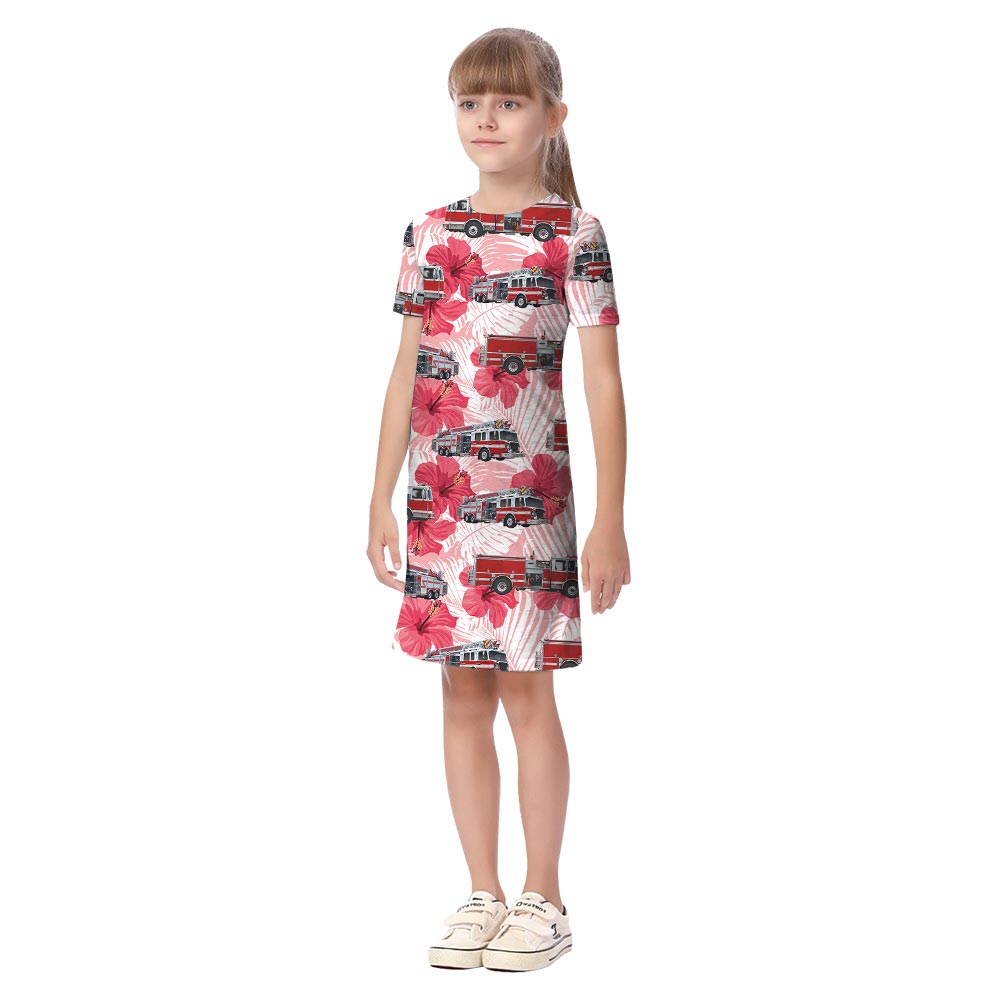 Family Hibiscus Flower Matching Summer Clothes