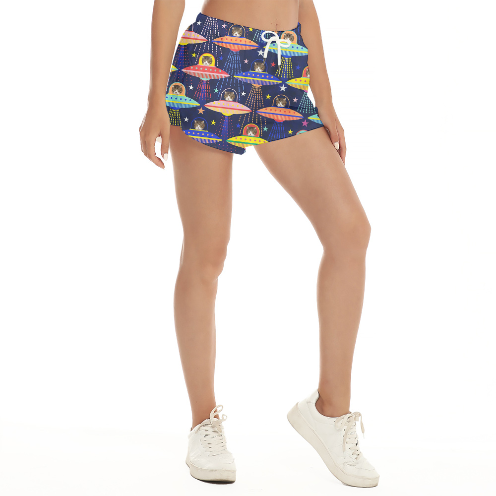 UFO Cat Custom Pet Hawaiian Short for Women