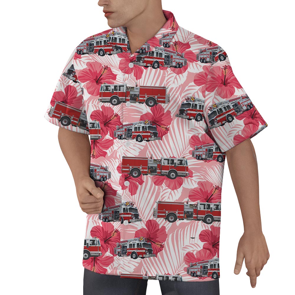 Tropical Hibiscus Flower Hawaiian Shirts Men