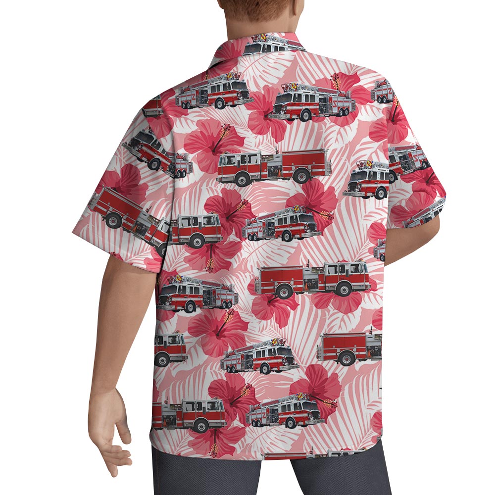 Tropical Hibiscus Flower Hawaiian Shirts Men