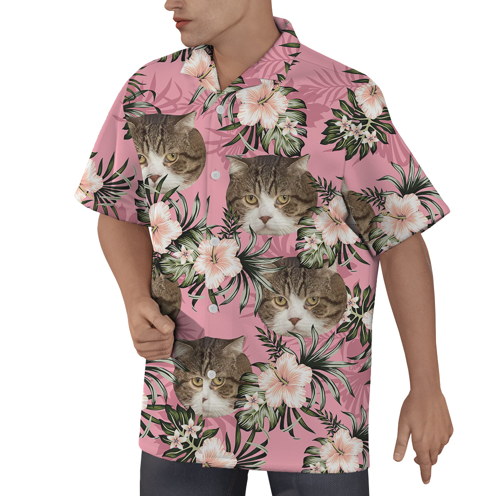 Aloha-meow Custom Pet Hawaiian Shirt for Men