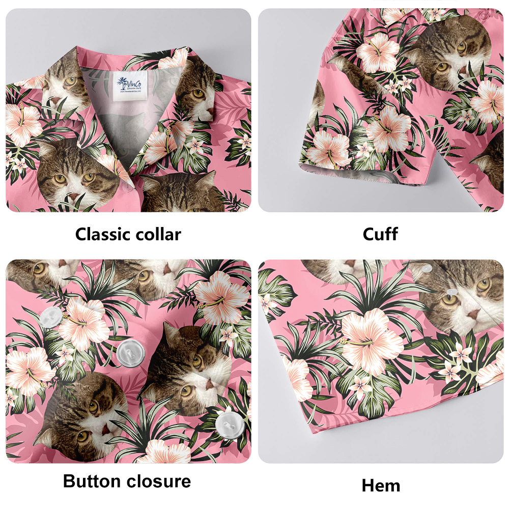 Aloha-meow Custom Pet Hawaiian Shirt for Men