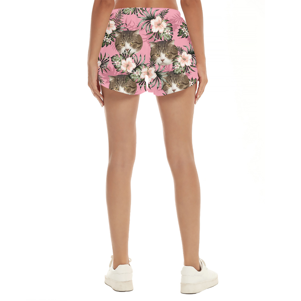 Cat Paw Custom Pet Hawaiian Short for Women