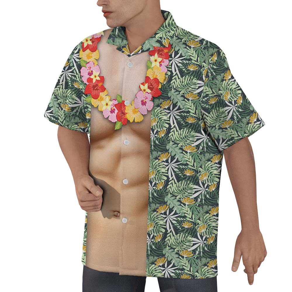 Hawaiian Body Men's Button Up Shirt