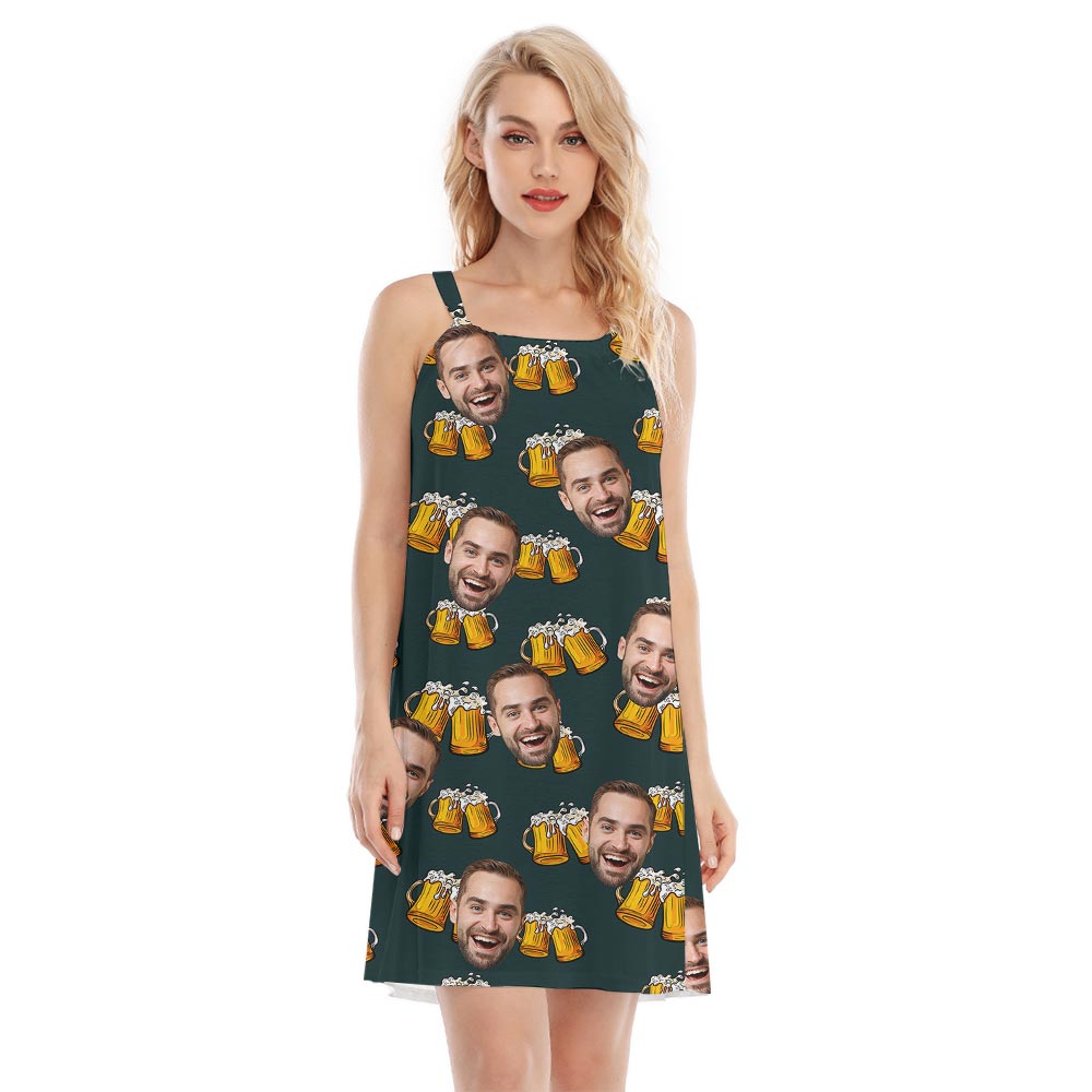 Summer Beer Custom Hawaiian Cami Dress - variant image 1