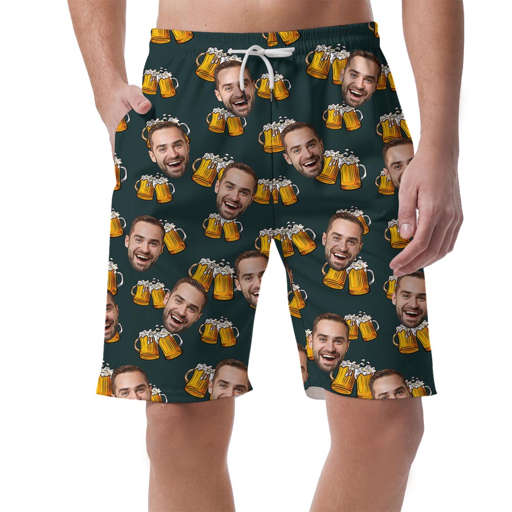 Funny Beer Custom Hawaiian Shorts Men - variant image 1