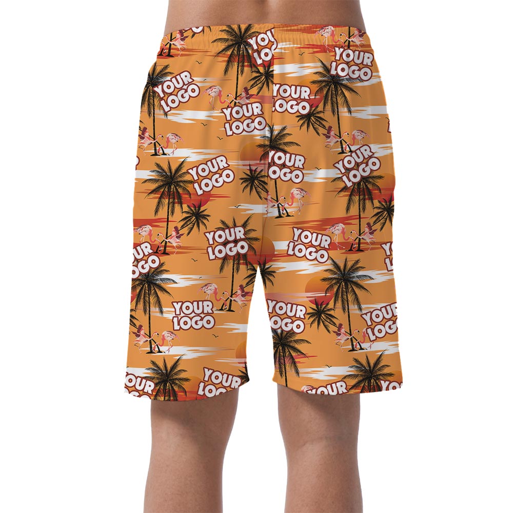 Custom Logo Company Hawaiian Shorts Men