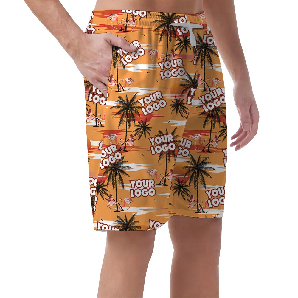 Custom Logo Company Hawaiian Shorts Men