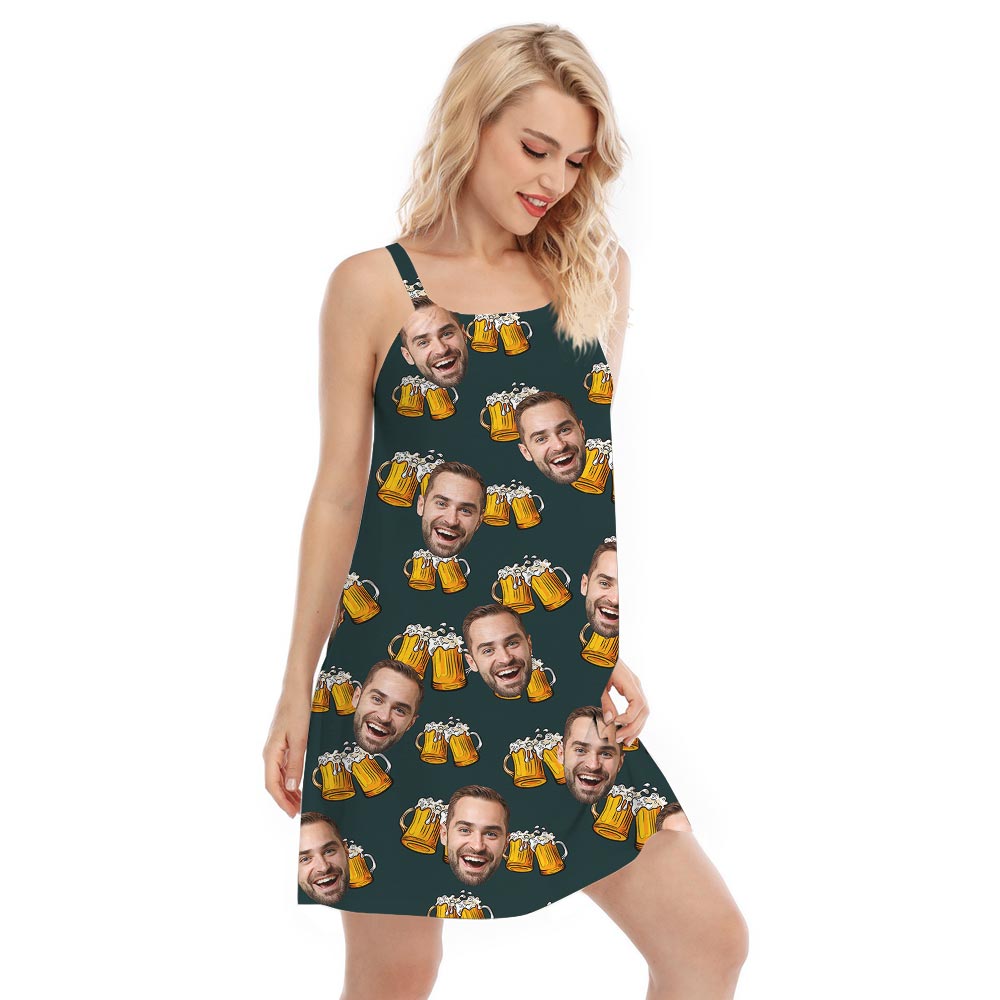 Summer Beer Custom Hawaiian Cami Dress