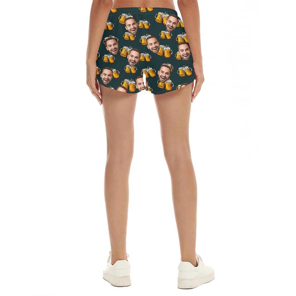 Custom Beer Hawaiian Shorts Women