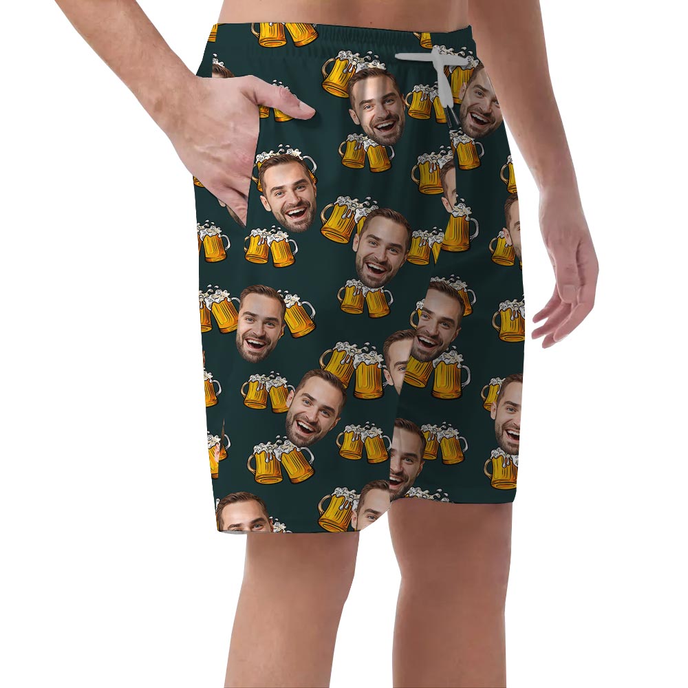 Funny Beer Custom Hawaiian Shorts Men