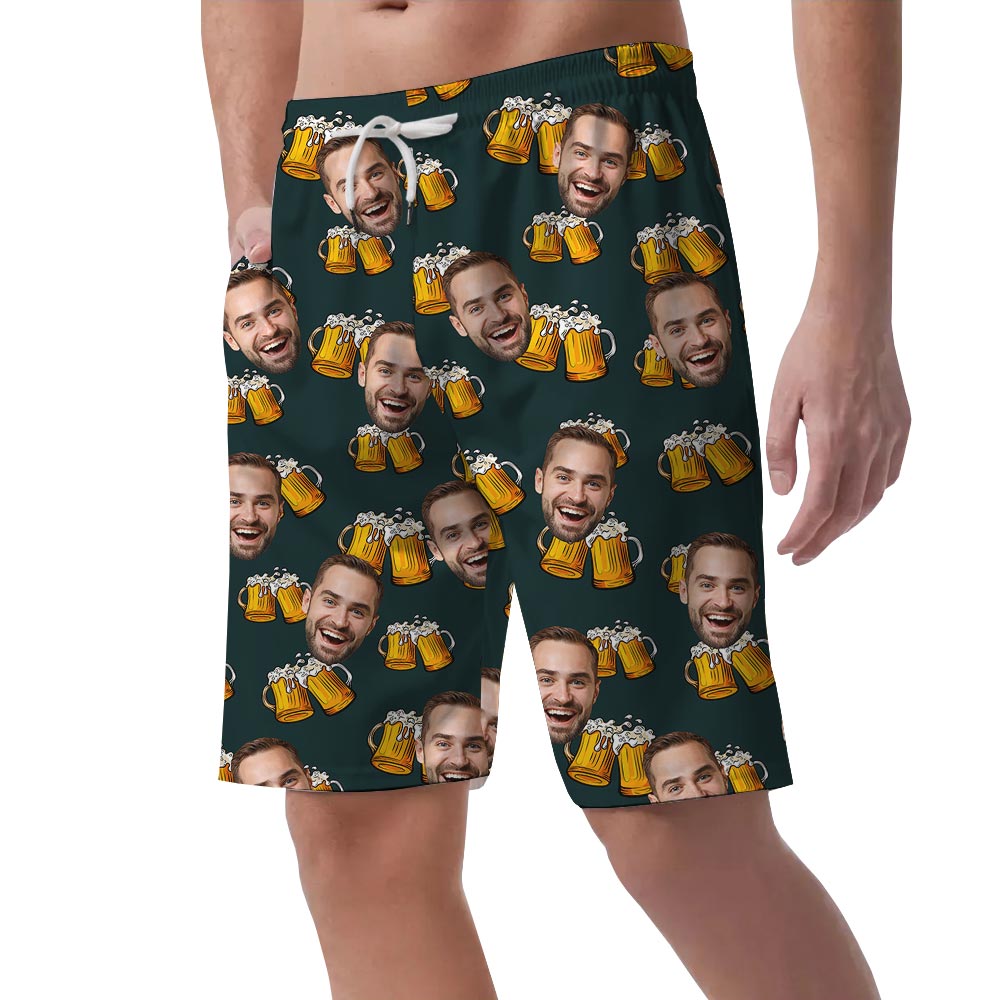 Funny Beer Custom Hawaiian Shorts Men