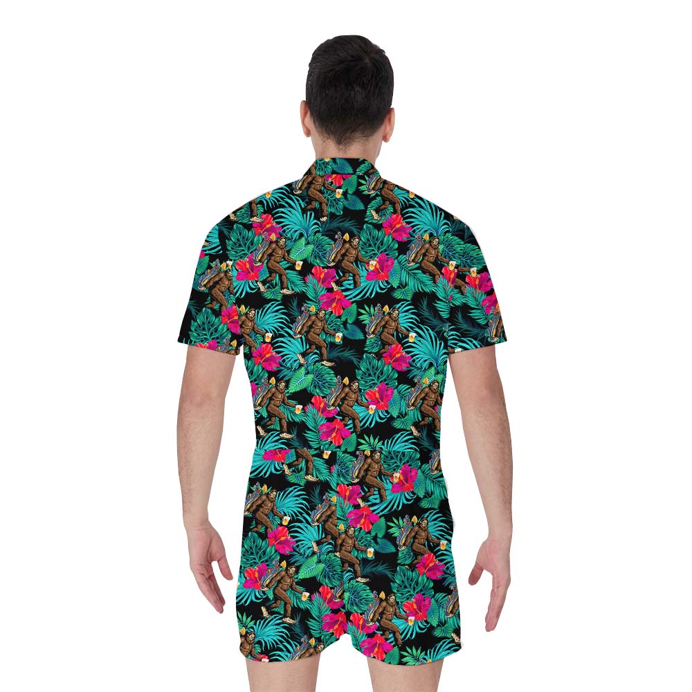 Sasquatch Golf Beer Tropical Men's Romper