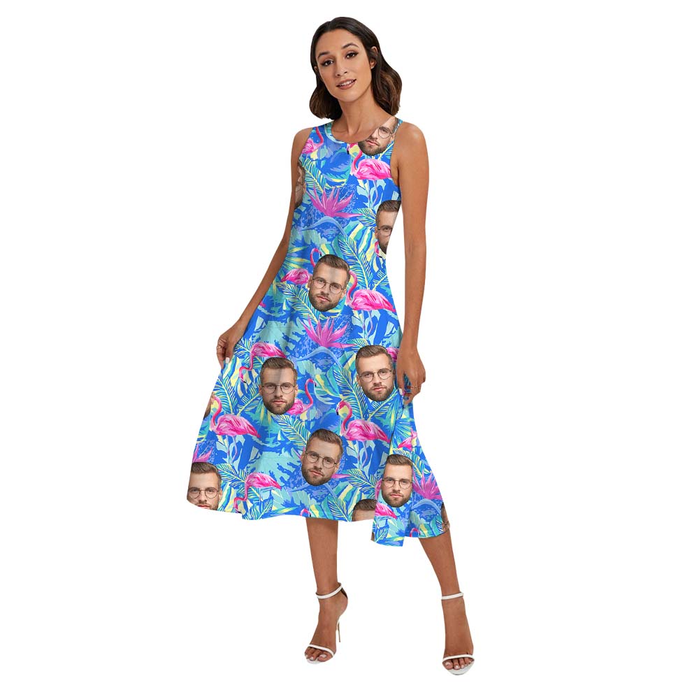 Flamingo Matching Family Hawaiian Outfits With Multiple Faces
