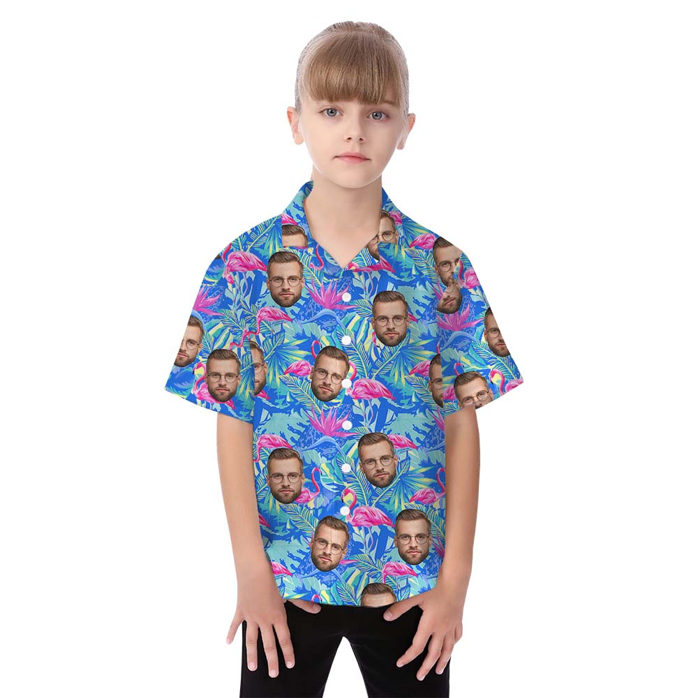 Flamingo Matching Family Hawaiian Outfits With Multiple Faces