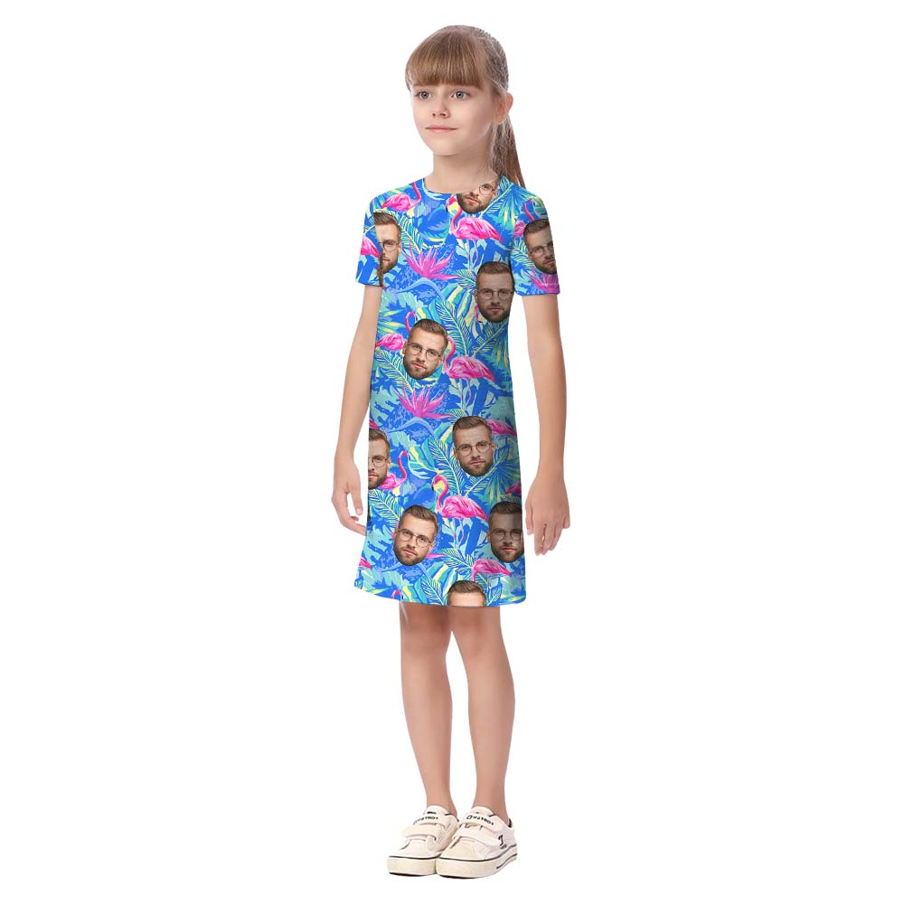 Flamingo Matching Family Hawaiian Outfits With Multiple Faces