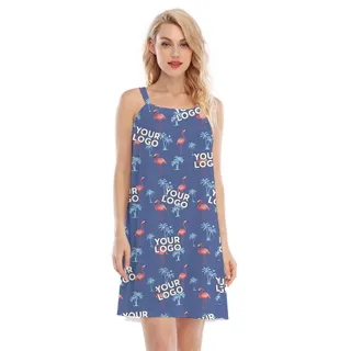 Customized Photo Flamingo Women's Cami Dress