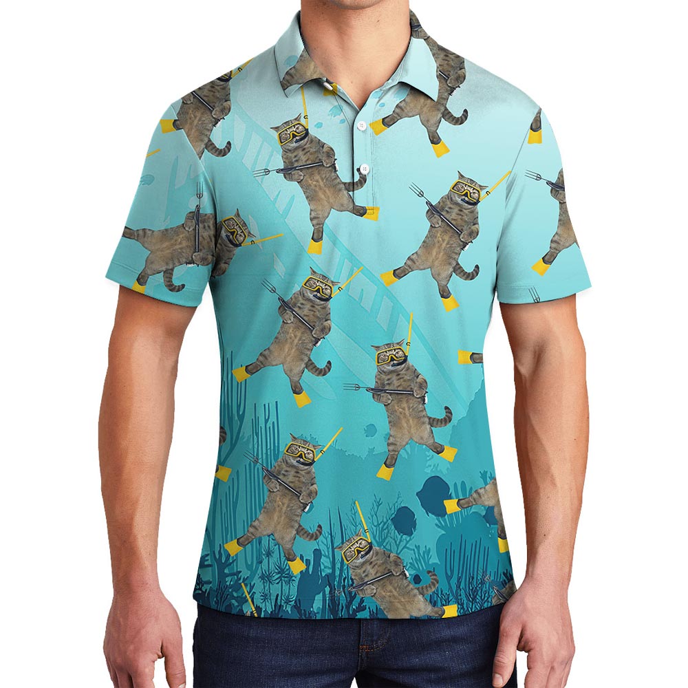 Meow Summer Hawaiian Polo Men - variant image 1