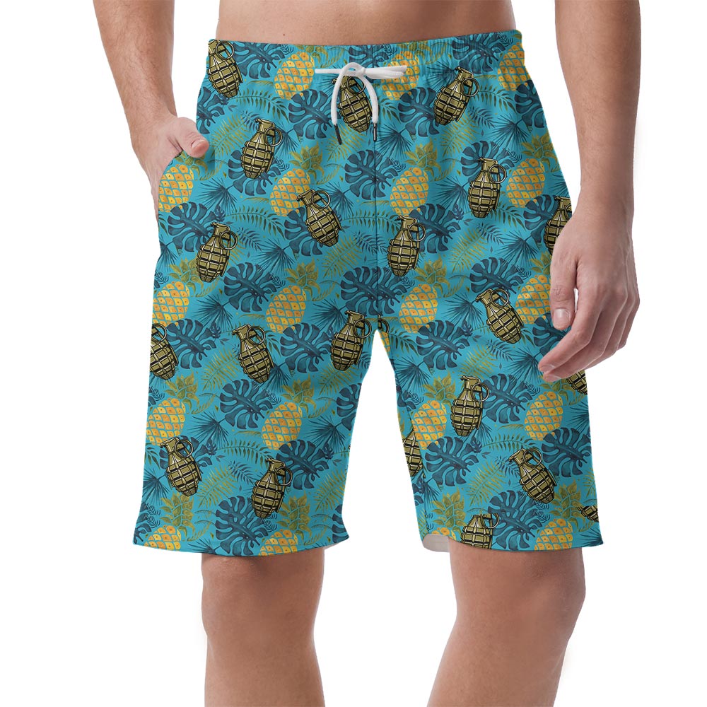 Tropical Hawaiian Shorts Men With Bomb Pattern - variant image 1