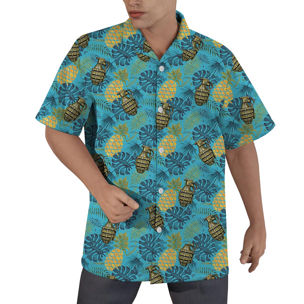 Bomb Or Pineapple Hawaiian Shirt Men - variant image 1