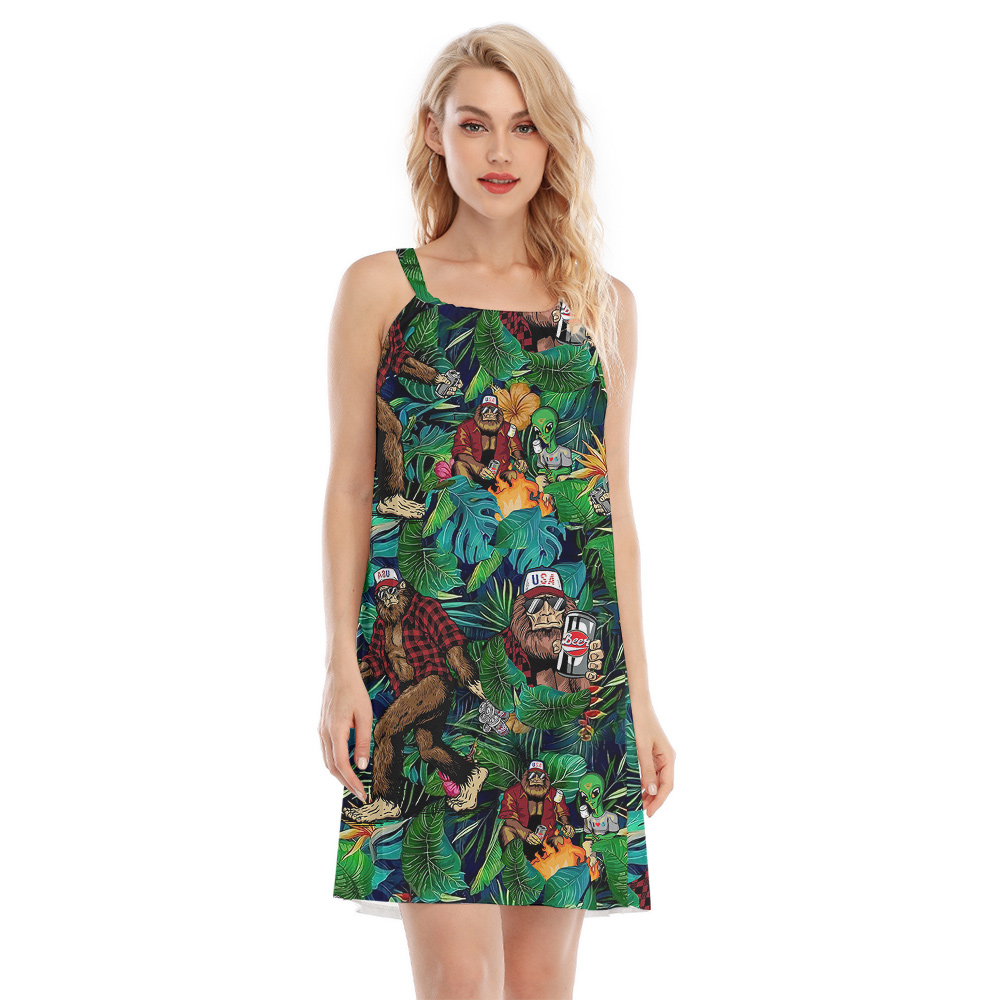 Tropical Bigfoot Beer Aloha Cami Dress - variant image 1