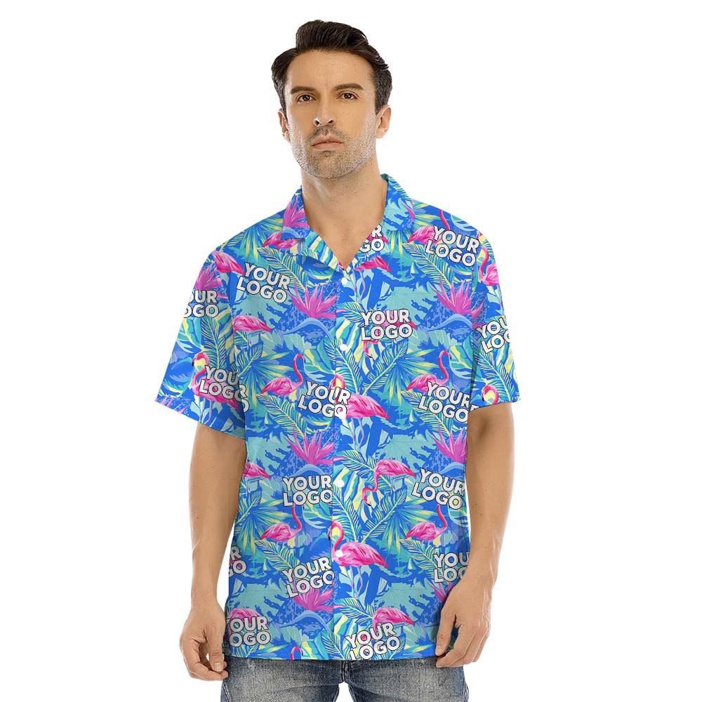 Tropical Custom Logo Print Hawaiian Shirt For Family And Dogs