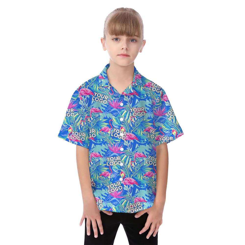 Tropical Custom Logo Print Hawaiian Shirt For Family And Dogs