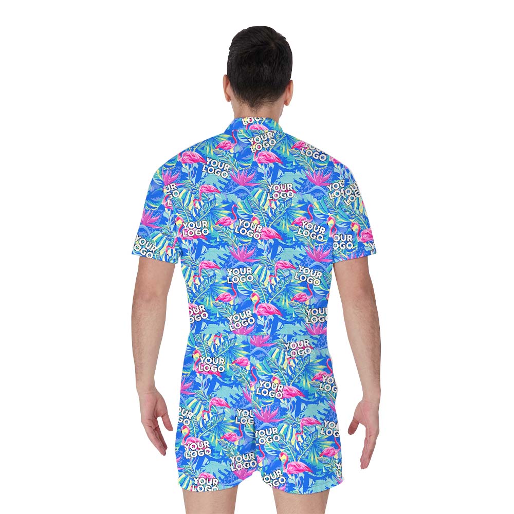 Custom Face Design on Flamingo Men's Romper