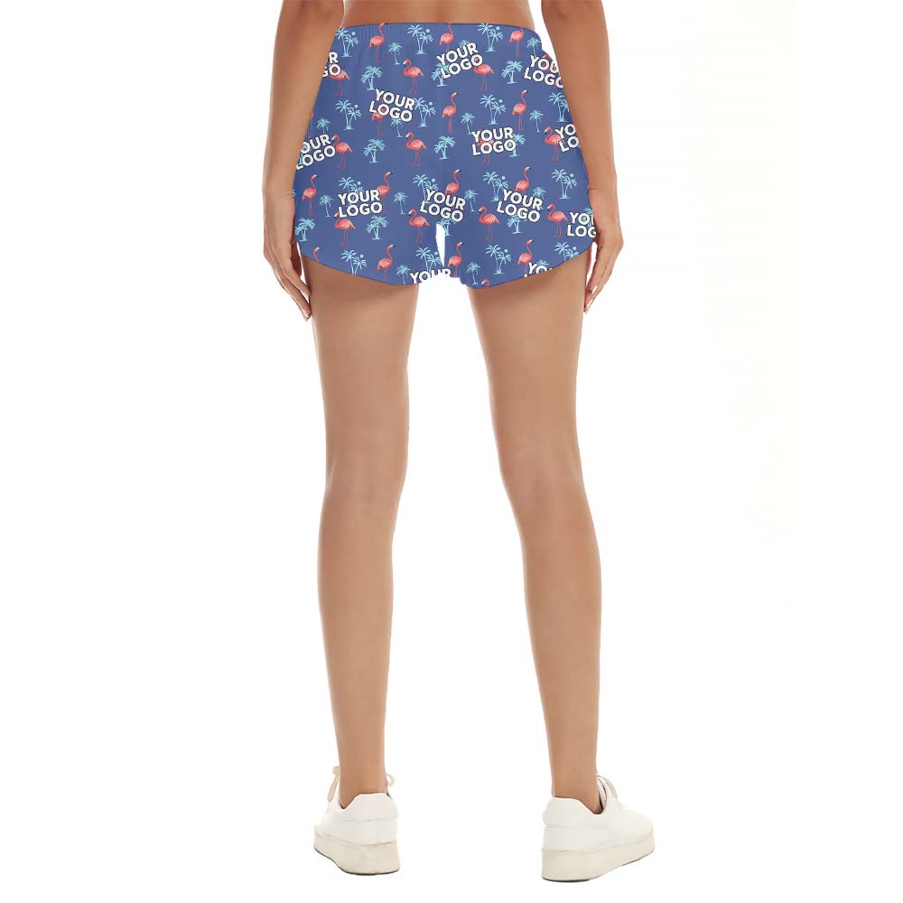 Face Themed Flamingo Hawaiian Women's Shorts