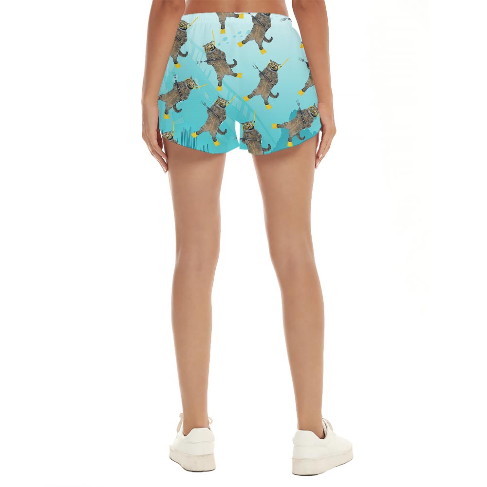 Matching Meow Loving Hawaiian Women Short
