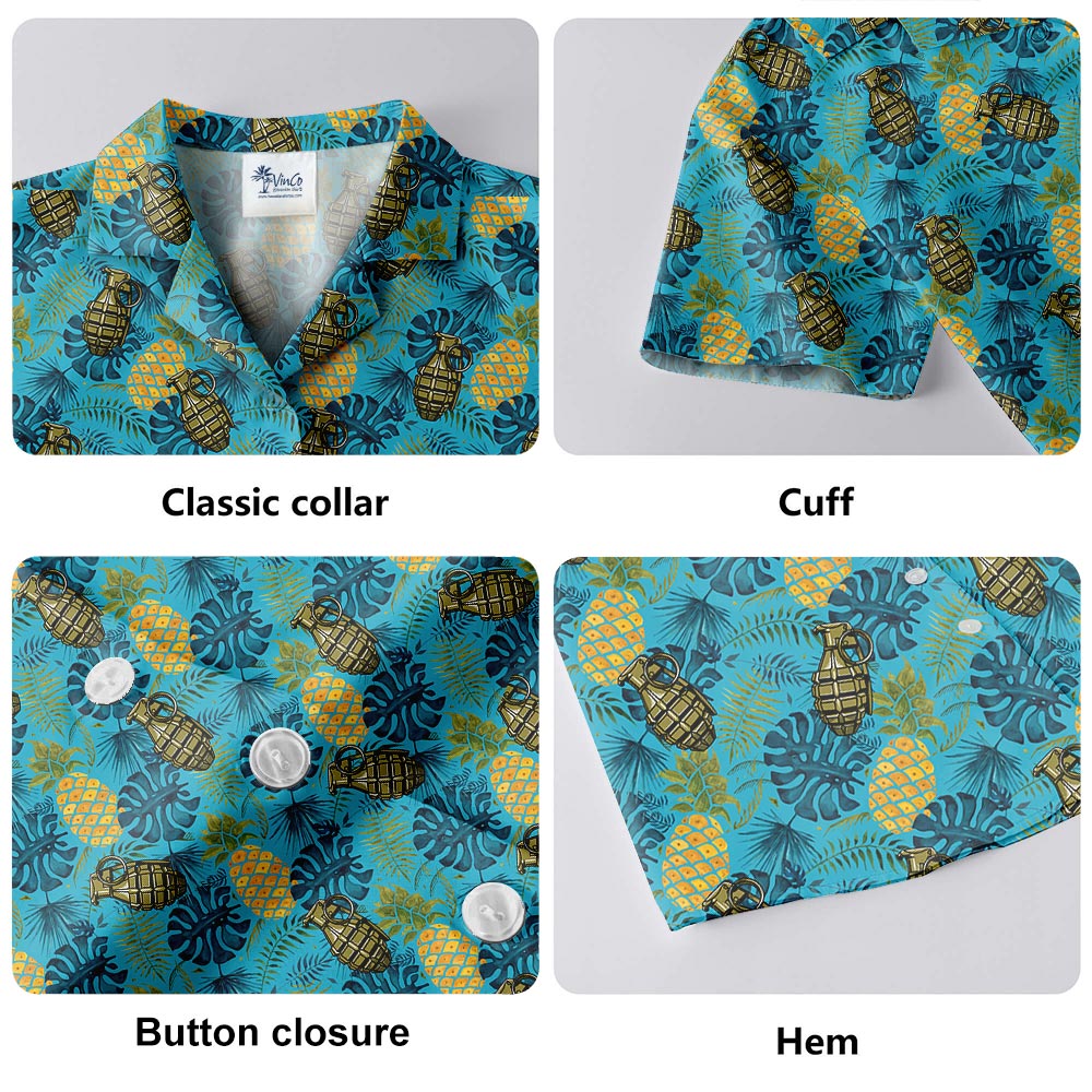 Bomb Or Pineapple Hawaiian Shirt Men