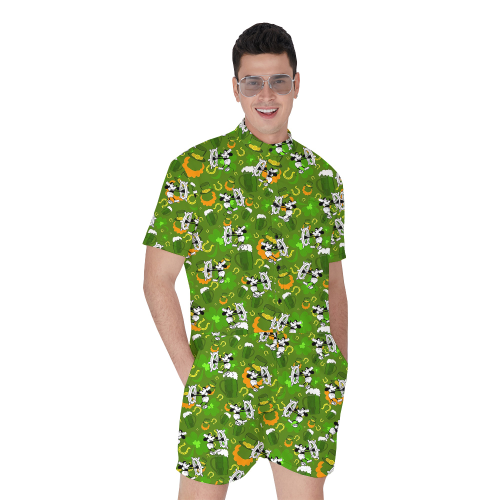 Mickey Steamboat St Paddys Aloha Romper for Men - variant image 1