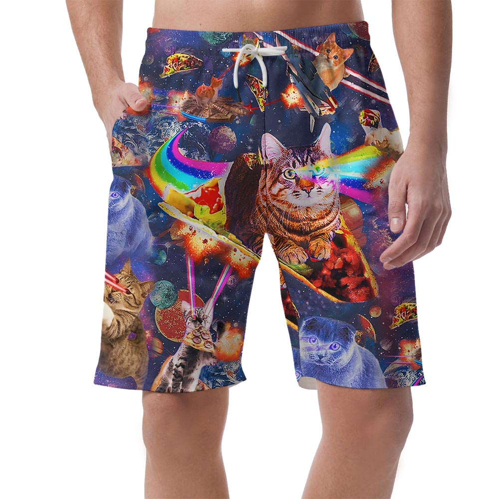 Matching Hawaiian Shorts Men For Cat Lover - variant image 1