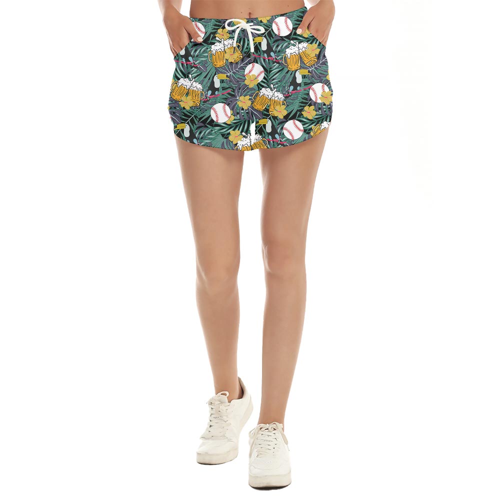 Hawaiian Shorts Women For Cheer Baseball - variant image 1