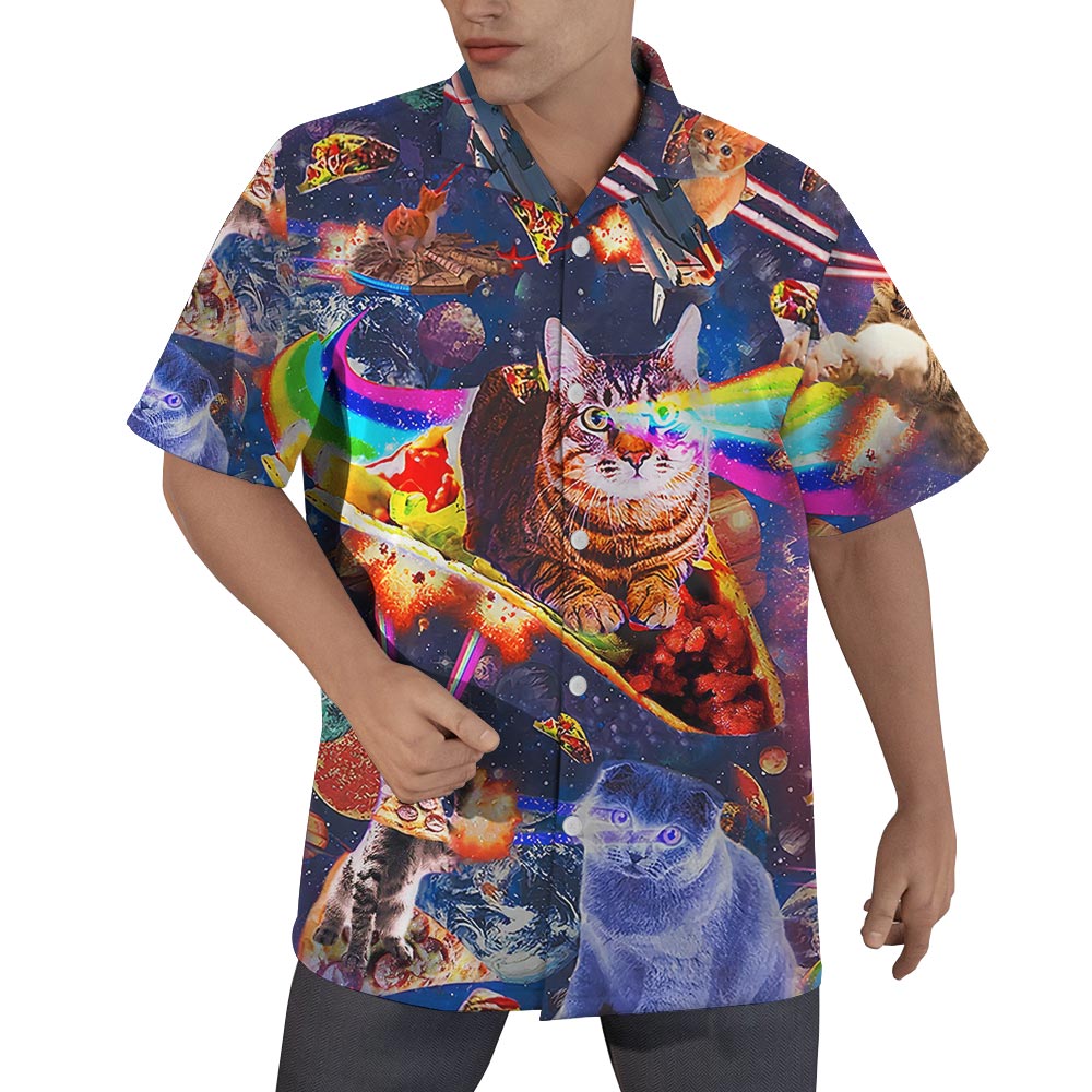 Cat In Universe Hawaiian Shirt Men - variant image 1