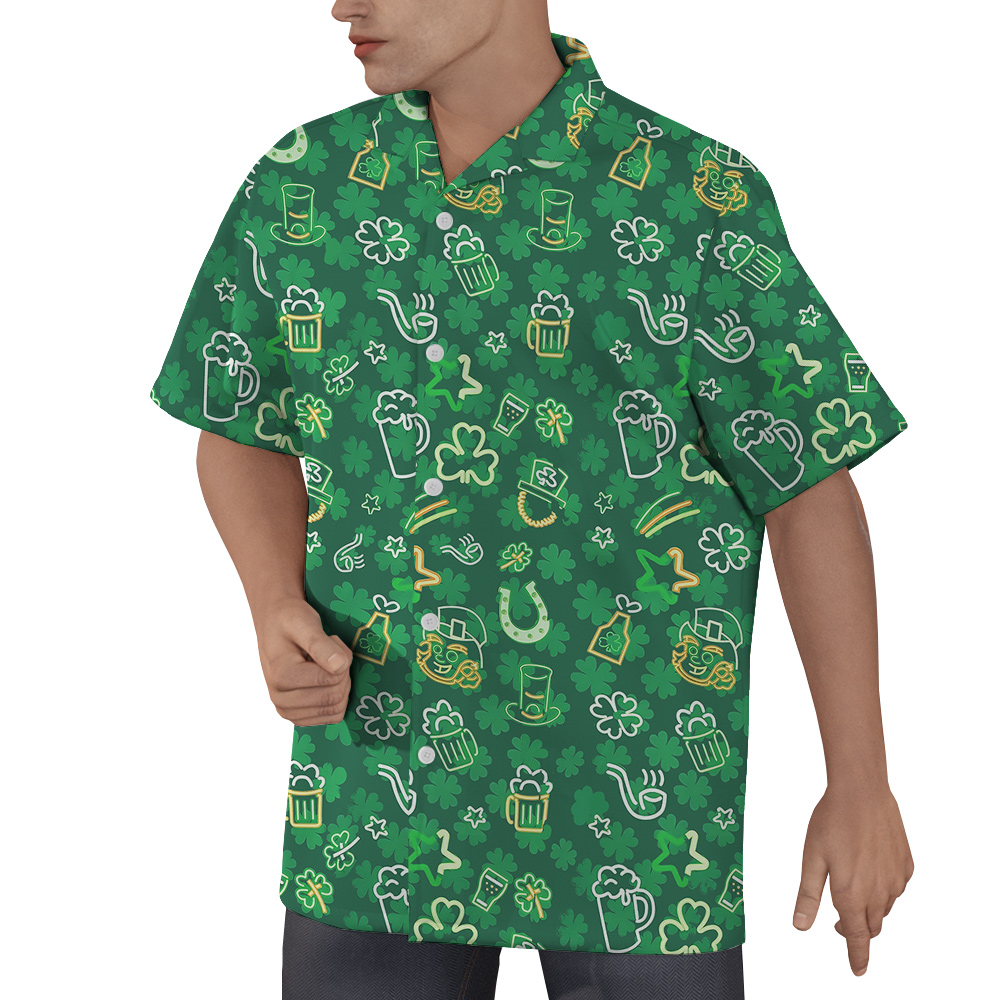 Keep Calm and Irish On Hawaiian Shirt for Men