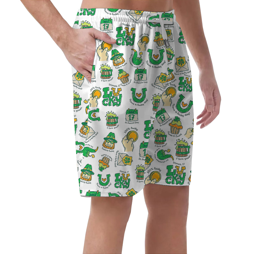 St Paddy in Paradise Hawaiian Short for Men