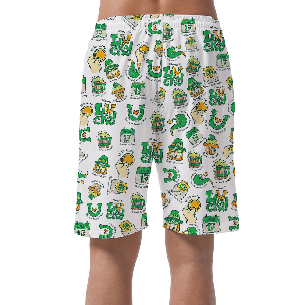 St Paddy in Paradise Hawaiian Short for Men