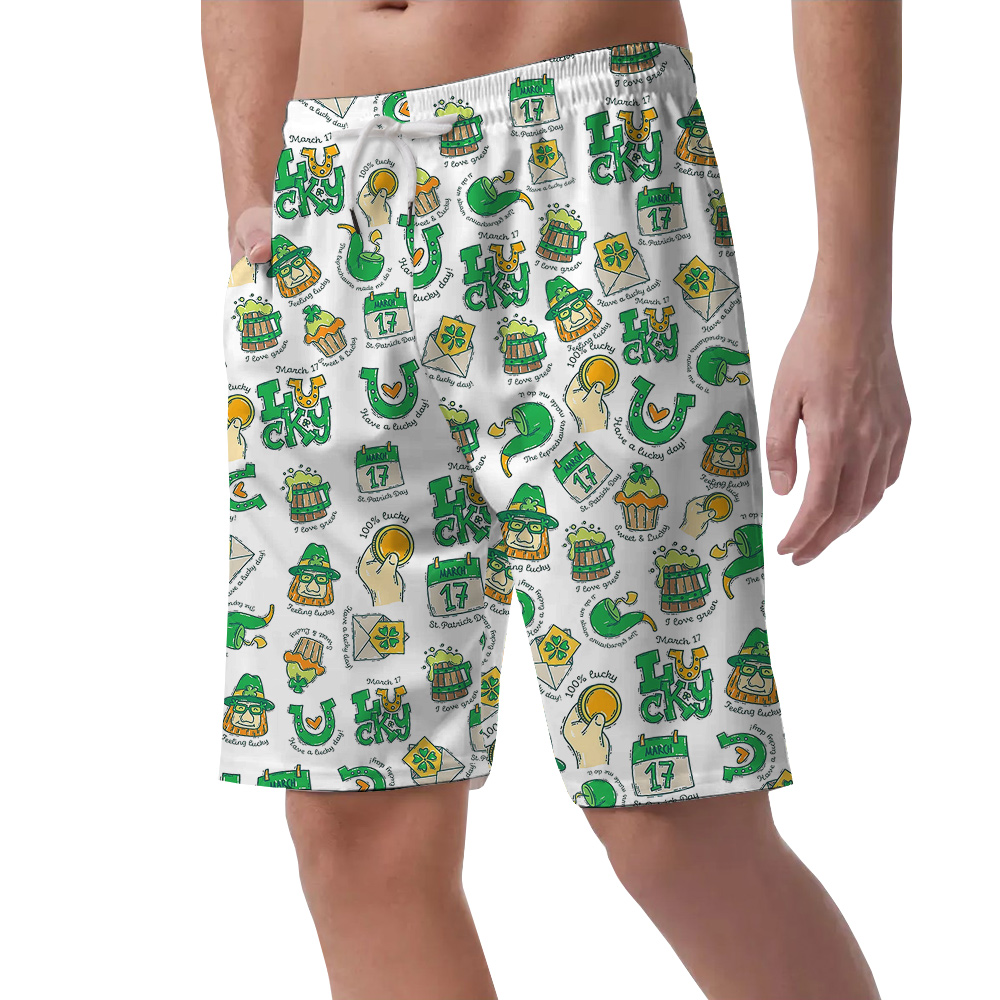 St Paddy in Paradise Hawaiian Short for Men